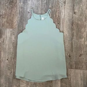 Scalloped Tank Top